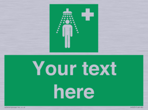 Custom Safety Shower Sign